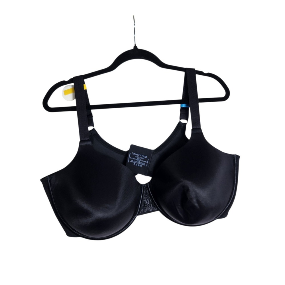 Vanity Fair Beauty Back Full Figure Underwire Bra Black 44DDD 76380